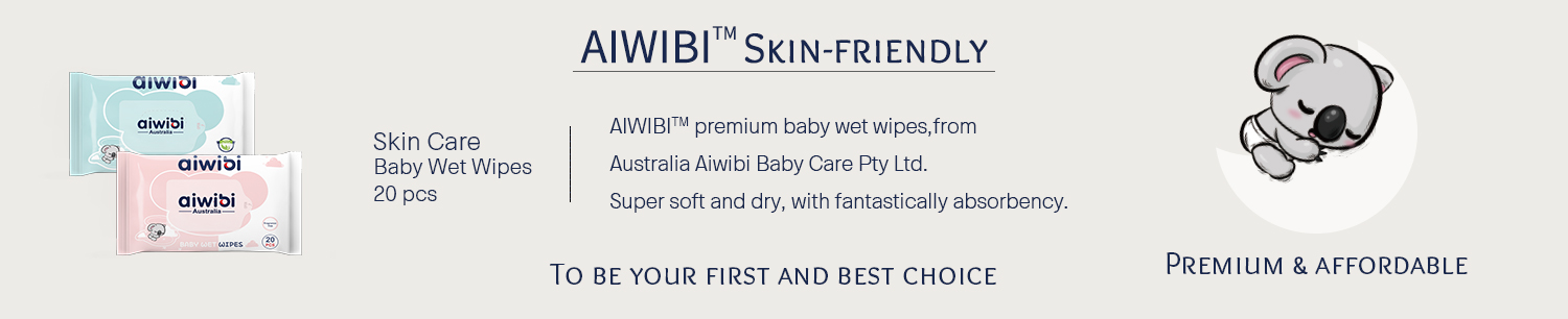 100% Skin-friendly Baby Wet Wipes 20 Pcs